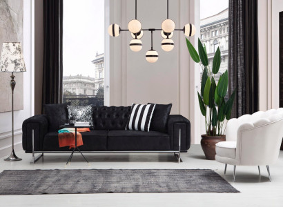 Modern Furniture Living room Complete Sofa Couch Three Seater Upholstered furniture Armchair